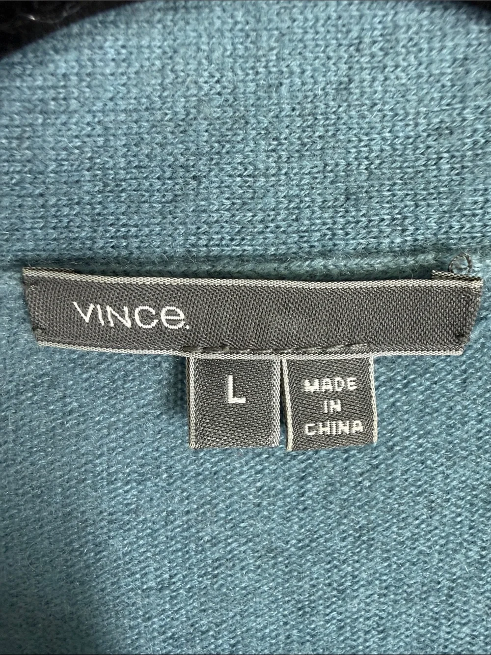Vince blue oatmeal ombre open front cardigan wool and cashmere blend size large